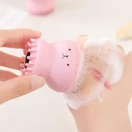Cute Silicone Cartoon Face Brush (2 pc)
